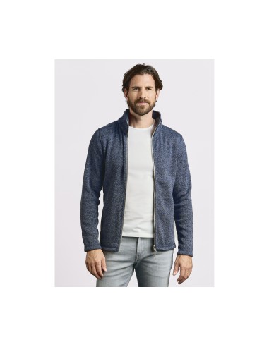 P-7720-Mens Knit Fleece Jacket C+